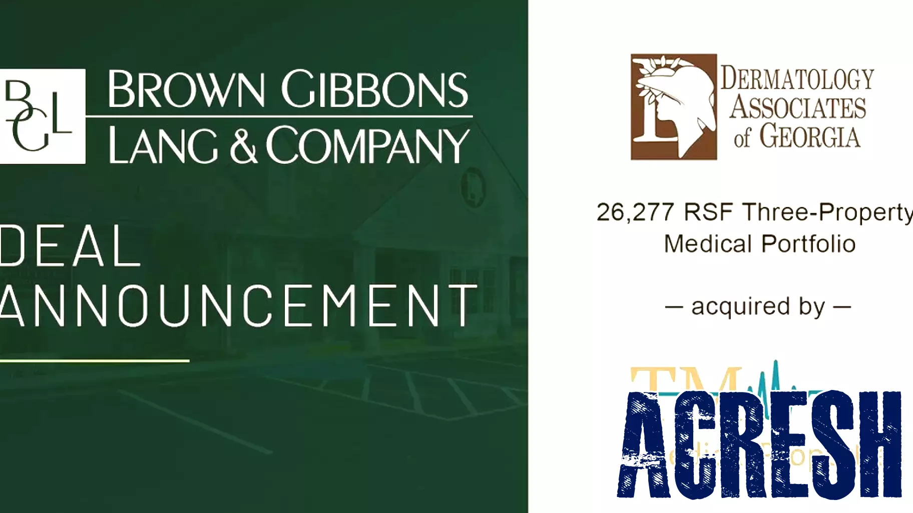 BGL Unveils Sale of Dermatology Associates of Georgia Real Estate